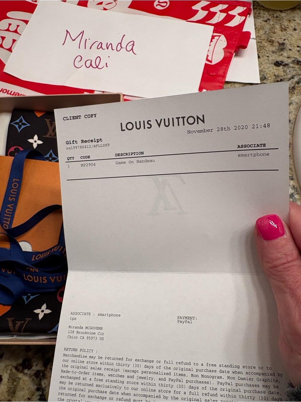Louis Vuitton cream multicolor monogram silk bandeau game on full set - Picture 4 of 7